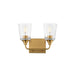 Myhouse Lighting Maxim - 12882CLNAB - Two Light Bath Vanity - Hudson - Natural Aged Brass