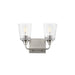 Myhouse Lighting Maxim - 12882CLSN - Two Light Bath Vanity - Hudson - Satin Nickel