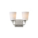 Myhouse Lighting Maxim - 12882SWSN - Two Light Bath Vanity - Hudson - Satin Nickel