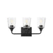 Myhouse Lighting Maxim - 12883CLBK - Three Light Bath Vanity - Hudson - Black