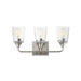 Myhouse Lighting Maxim - 12883CLSN - Three Light Bath Vanity - Hudson - Satin Nickel