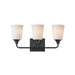 Myhouse Lighting Maxim - 12883SWBK - Three Light Bath Vanity - Hudson - Black