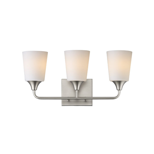 Myhouse Lighting Maxim - 12883SWSN - Three Light Bath Vanity - Hudson - Satin Nickel