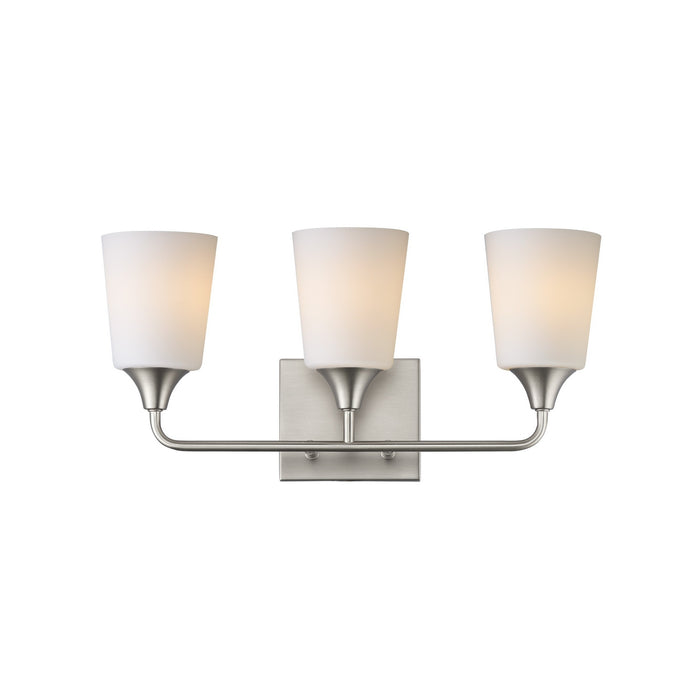 Myhouse Lighting Maxim - 12883SWSN - Three Light Bath Vanity - Hudson - Satin Nickel