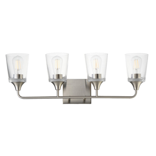 Myhouse Lighting Maxim - 12884CLSN - Four Light Bath Vanity - Hudson - Satin Nickel