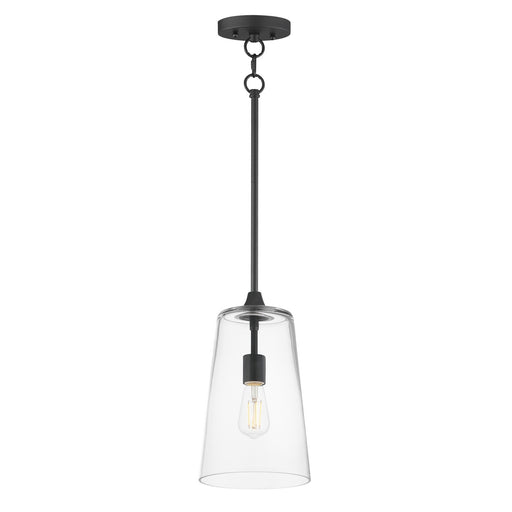 Myhouse Lighting Maxim - 12886CLBK - One Light Pendant - Hudson - Black