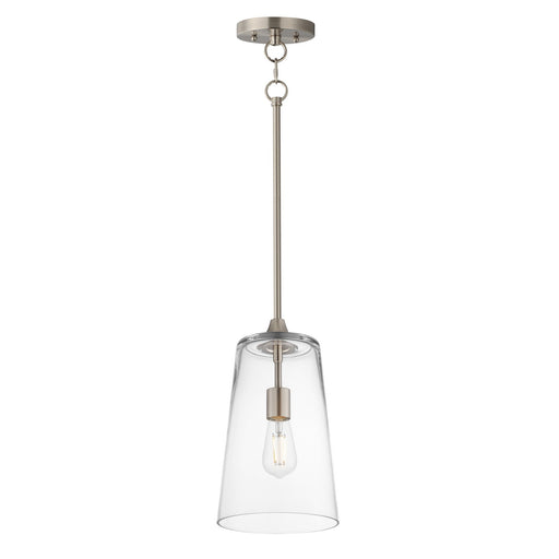 Myhouse Lighting Maxim - 12886CLSN - One Light Pendant - Hudson - Satin Nickel