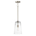 Myhouse Lighting Maxim - 12886CLSN - One Light Pendant - Hudson - Satin Nickel