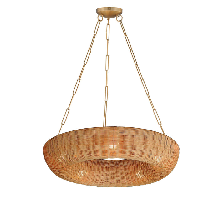 Myhouse Lighting Maxim - 14313NANAB - Five Light Pendant - Bower - Natural Aged Brass