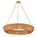 Myhouse Lighting Maxim - 14314NANAB - Eight Light Pendant - Bower - Natural Aged Brass