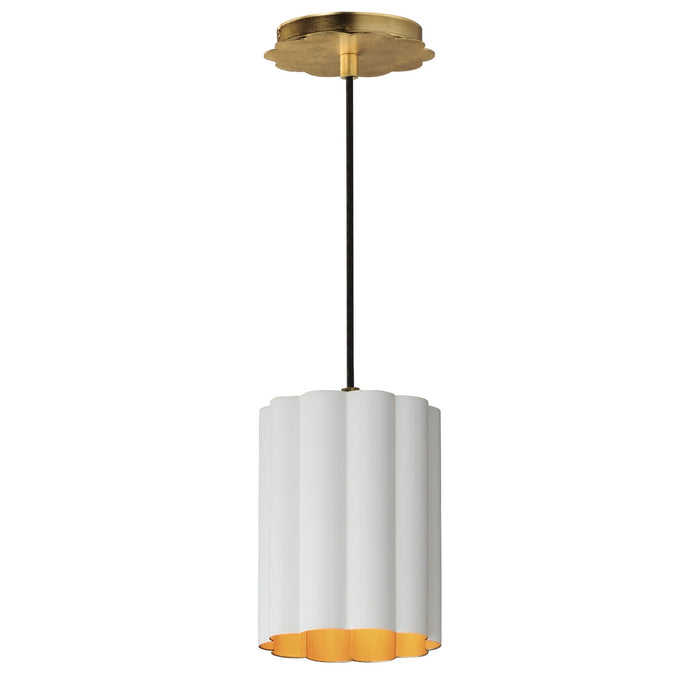Myhouse Lighting Maxim - 18054MWGL - One Light Pendant - Primrose - Gold Leaf