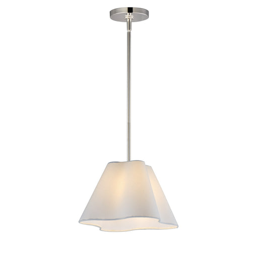 Myhouse Lighting Maxim - 18101WTPN - One Light Pendant - Saxon - Polished Nickel