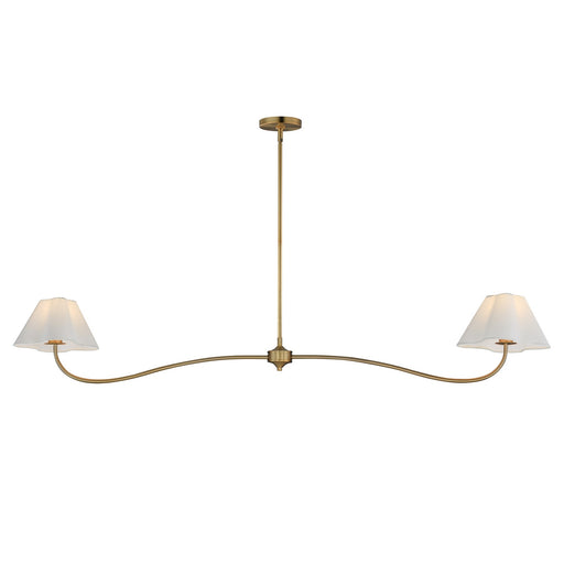 Myhouse Lighting Maxim - 18102WTNAB - Two Light Pendant - Saxon - Natural Aged Brass