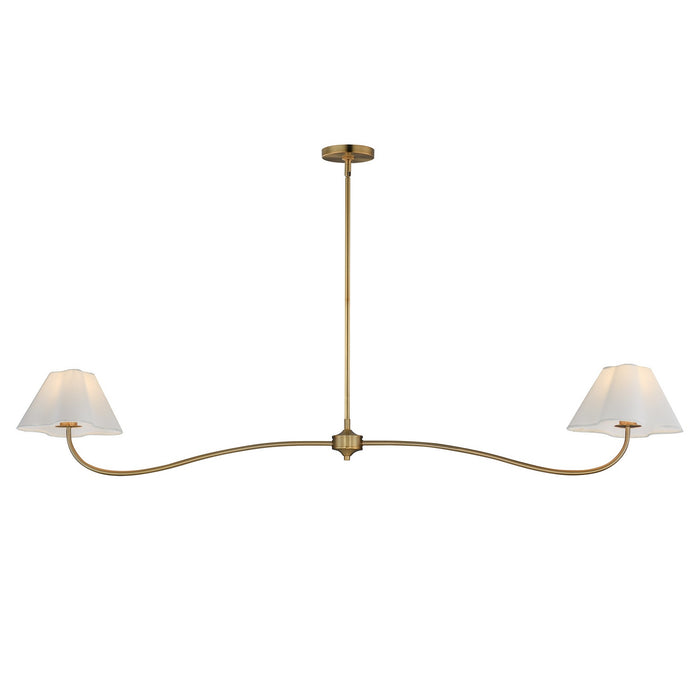 Myhouse Lighting Maxim - 18102WTNAB - Two Light Pendant - Saxon - Natural Aged Brass
