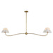 Myhouse Lighting Maxim - 18102WTNAB - Two Light Pendant - Saxon - Natural Aged Brass