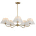 Myhouse Lighting Maxim - 18105WTNAB - Five Light Chandelier - Saxon - Natural Aged Brass