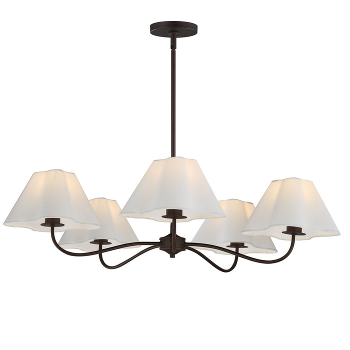 Myhouse Lighting Maxim - 18105WTOI - Five Light Chandelier - Saxon - Oil Rubbed Bronze