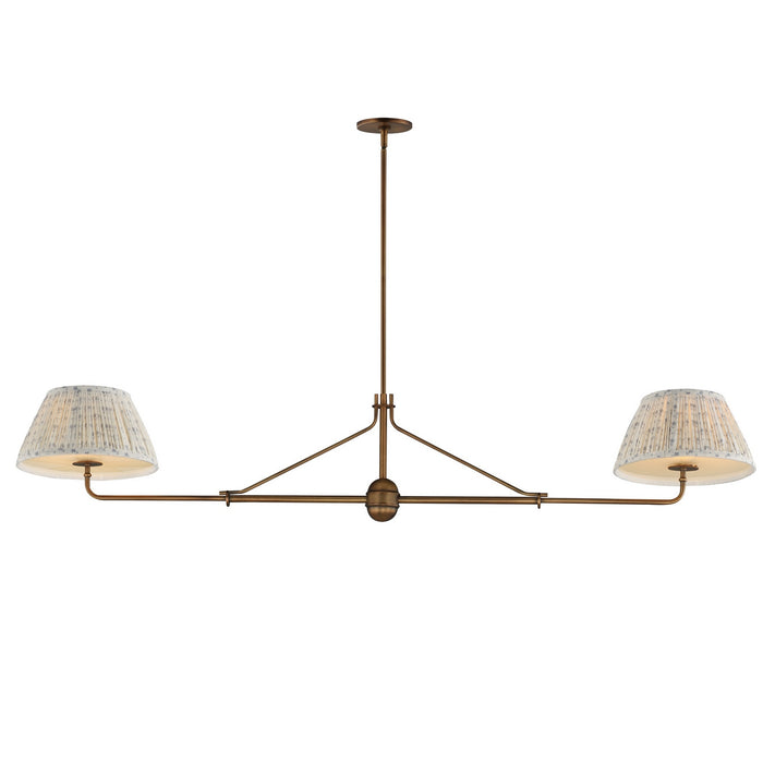 Myhouse Lighting Maxim - 18412BWWBR - Two Light Pendant - Dunbridge - Weathered Brass