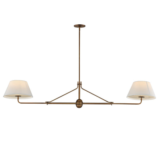 Myhouse Lighting Maxim - 18412OFWBR - Two Light Pendant - Dunbridge - Weathered Brass