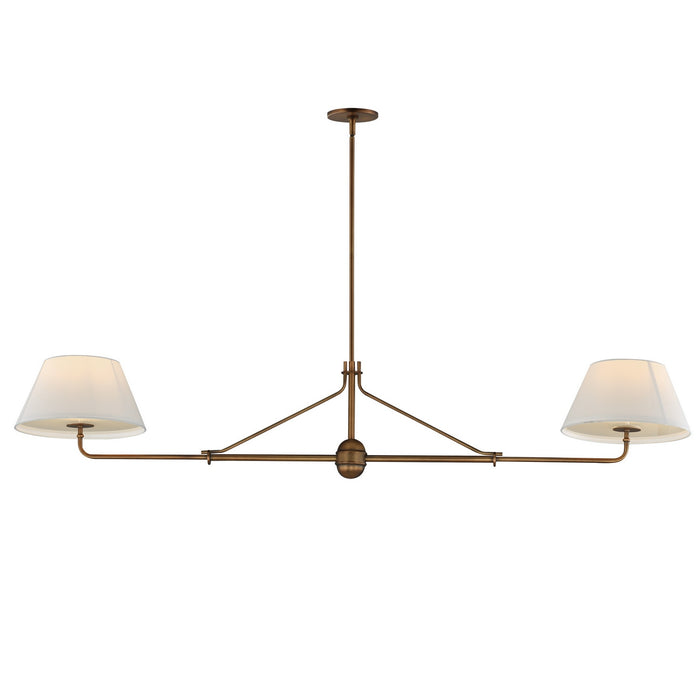 Myhouse Lighting Maxim - 18412OFWBR - Two Light Pendant - Dunbridge - Weathered Brass