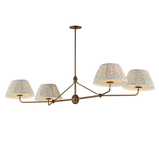 Myhouse Lighting Maxim - 18414BWWBR - Four Light Chandelier - Dunbridge - Weathered Brass