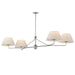 Myhouse Lighting Maxim - 18414OFPN - Four Light Chandelier - Dunbridge - Polished Nickel