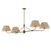 Myhouse Lighting Maxim - 18414OWWBR - Four Light Chandelier - Dunbridge - Weathered Brass