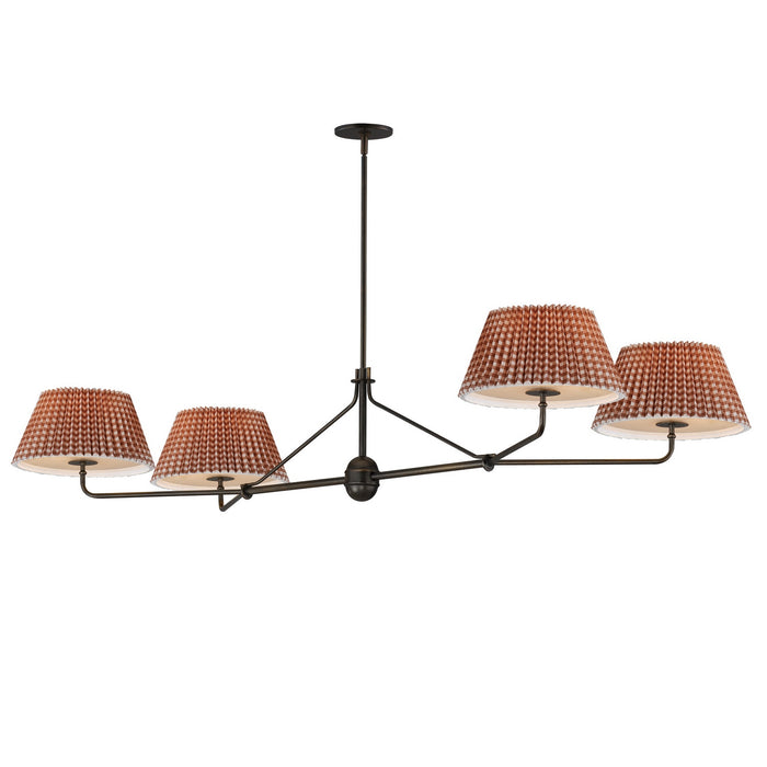 Myhouse Lighting Maxim - 18414RBANB - Four Light Chandelier - Dunbridge - Antique Bronze