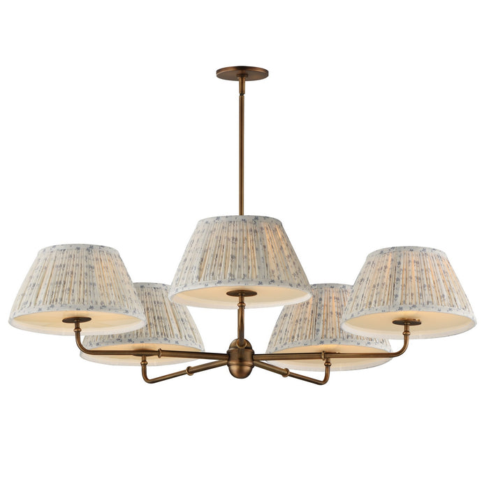 Myhouse Lighting Maxim - 18415BWWBR - Five Light Chandelier - Dunbridge - Weathered Brass