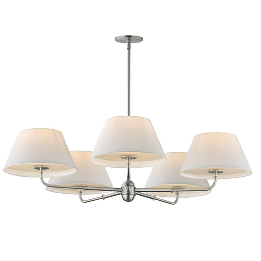 Myhouse Lighting Maxim - 18415OFPN - Five Light Chandelier - Dunbridge - Polished Nickel
