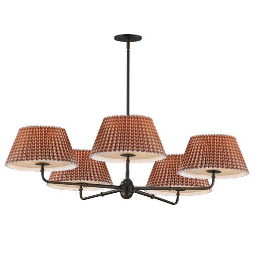 Myhouse Lighting Maxim - 18415RBANB - Five Light Chandelier - Dunbridge - Antique Bronze