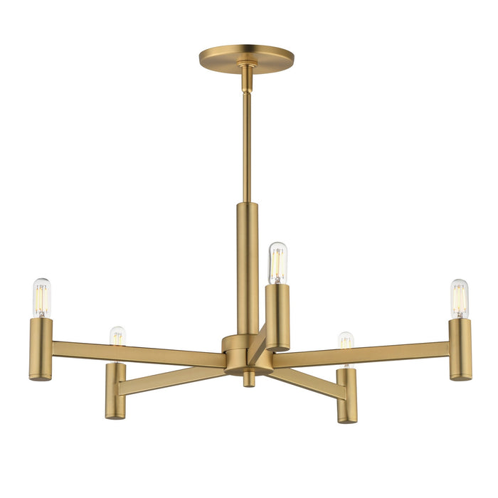 Myhouse Lighting Maxim - 21365NAB - Five Light Chandelier - Emana - Natural Aged Brass