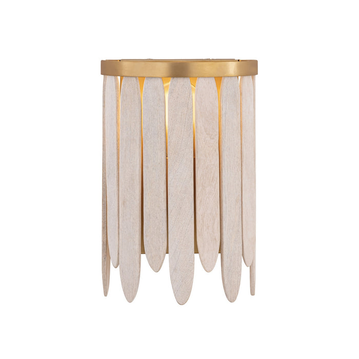 Myhouse Lighting Maxim - 22510WWTNAB - One Light Wall Sconce - Marimba - Weathered White