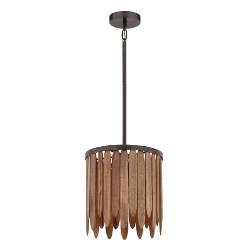Myhouse Lighting Maxim - 22511WNGM - One Light Pendant - Marimba - Walnut