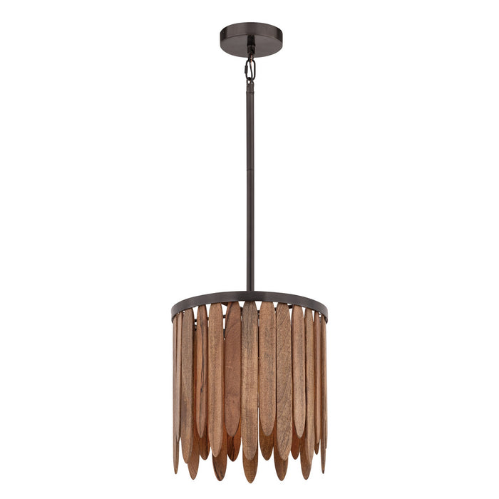 Myhouse Lighting Maxim - 22511WNGM - One Light Pendant - Marimba - Walnut