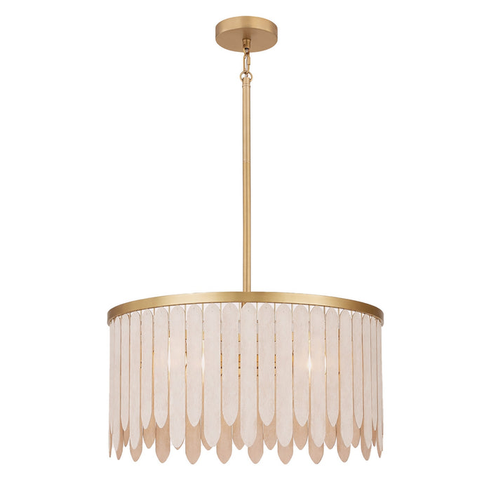 Myhouse Lighting Maxim - 22512WWTNAB - Four Light Pendant - Marimba - Weathered White