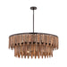 Myhouse Lighting Maxim - 22513WNGM - Seven Light Pendant - Marimba - Walnut