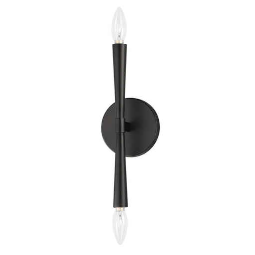Myhouse Lighting Maxim - 24620BK - Two Light Wall Sconce - Rome - Black