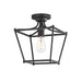 Myhouse Lighting Maxim - 25311BK - One Light Pendant / Semi-Flush - Clifton - Black
