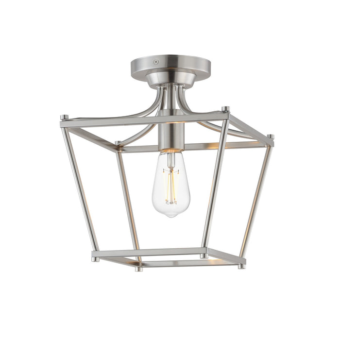 Myhouse Lighting Maxim - 25311SN - One Light Pendant / Semi-Flush - Clifton - Satin Nickel
