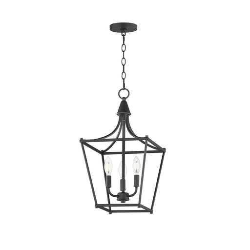 Myhouse Lighting Maxim - 25313BK - Three Light Pendant - Clifton - Black