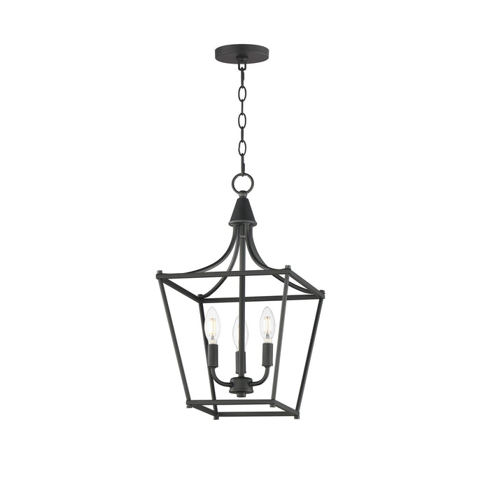 Myhouse Lighting Maxim - 25313BK - Three Light Pendant - Clifton - Black