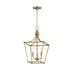 Myhouse Lighting Maxim - 25313NAB - Three Light Pendant - Clifton - Natural Aged Brass