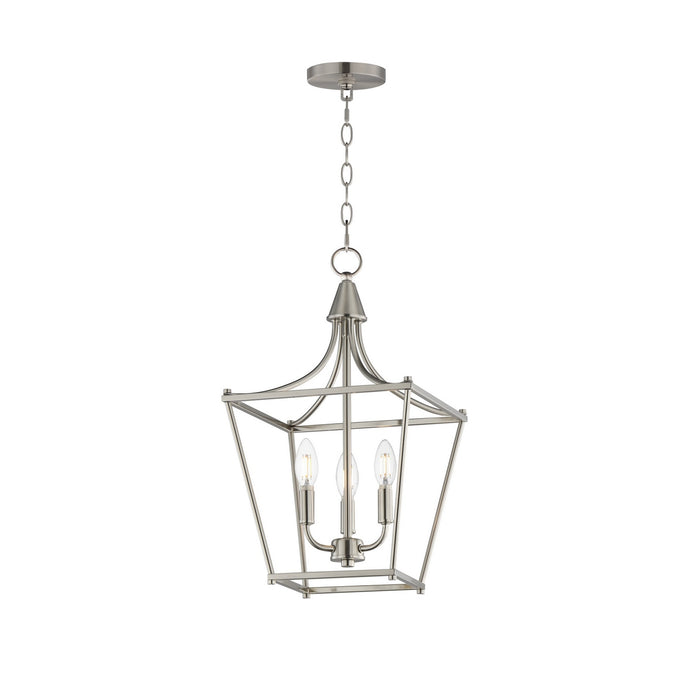 Myhouse Lighting Maxim - 25313SN - Three Light Pendant - Clifton - Satin Nickel