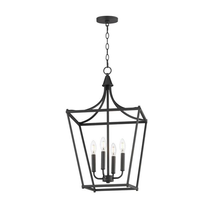 Myhouse Lighting Maxim - 25314BK - Four Light Pendant - Clifton - Black