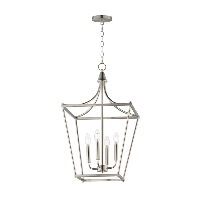 Myhouse Lighting Maxim - 25314SN - Four Light Pendant - Clifton - Satin Nickel