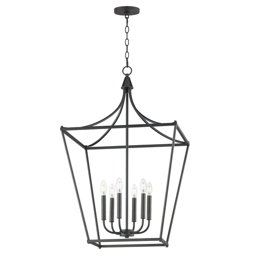 Myhouse Lighting Maxim - 25316BK - Six Light Pendant - Clifton - Black