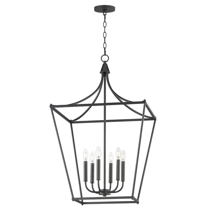 Myhouse Lighting Maxim - 25316BK - Six Light Pendant - Clifton - Black
