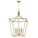 Myhouse Lighting Maxim - 25316NAB - Six Light Pendant - Clifton - Natural Aged Brass