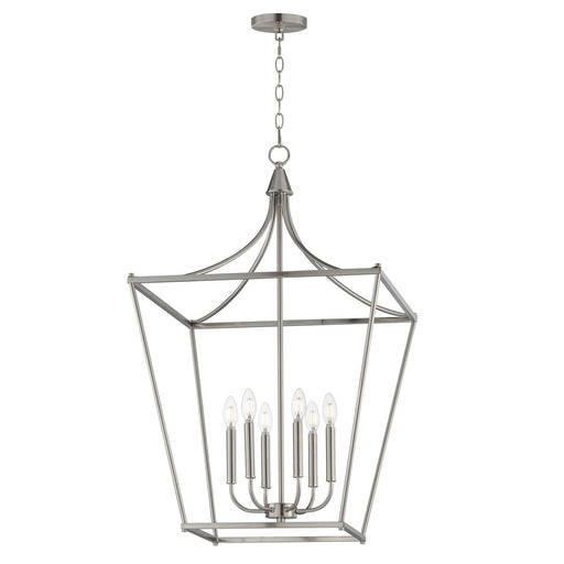 Myhouse Lighting Maxim - 25316SN - Six Light Pendant - Clifton - Satin Nickel